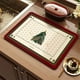 thumbnail image 4 of Tapete navideño de diatomeas, fácil de cuidar, absorbente, para la mesa de la cocina, aislante térmico, decoración navideña para fiestas. Individual de poliéster., 4 of 6