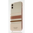 thumbnail image 1 of Kate Spade New York Flexible Hardshell Case for iPhone 12 and iPhone 12 Pro – Charlotte Stripe Rose Gold Foil, 1 of 5