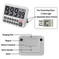 thumbnail image 6 of 4X Digital Kitchen Timer, Large Display Cooking Timer Cycle Count Up/Down Timer with Digits Directly Input, Loud Alarm, 6 of 7