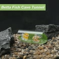 thumbnail image 3 of Unique Bargains 1 Set Betta Fish Acrylic Tube Tunnel Hollow Betta Fish Cave with Betta Leaf and Suction Cup Clear, 3 of 6