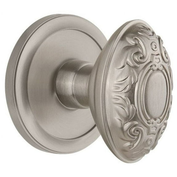 Grandeur 809931 Circulaire Solid Brass Rose Single Dummy Door Knob - Nickel