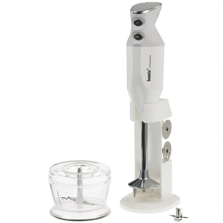 Bamix Deluxe M150 - 150 Watt 2 Speed 3 Blade Hand Blender with Dry Grinder  and Table Stand