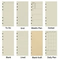 thumbnail image 3 of SEIWEI 80Pcs A5/A6 Refill Paper Thick Refillable Paper 6 Ring Binder Loose-Leaf Design, 3 of 7