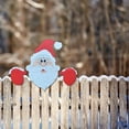 thumbnail image 4 of Decoración de valla de Papá Noel Valla navideña de Papá Noel, decoración navideña al aire libre creativa, decoración de valla de madera reutilizable, letrero de patio para vacaciones, 4 of 5