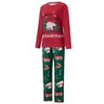 thumbnail image 3 of SUNSIOM Ensemble de Pyjama de Noël Assorti pour la Famille Imprimé Arbre Manches Longues Col Rond Hauts/pantalons, 3 of 10