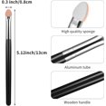 thumbnail image 3 of Sponge Eye Makeup Brushes 12 Pieces Black Double Sided Eyeshadow Applicators Wand Shadow Brush Applicator Tool Set for Women Girls, 3 of 5