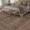 thumbnail image 5 of BERTHMEER 5'x7' Area Rugs for Living Room Bedroom Kitchen Entrance Traditional Rugs Vintage Non Slip Washable Dorm Office Oriental Dining Room Throw Carpets,Brown, 5 of 6
