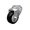 Swivel - No Brake - Black, variant on 5 Inch Black Polyurethane Wheel Swivel Bolt Hole Caster Set Service Caster Brand