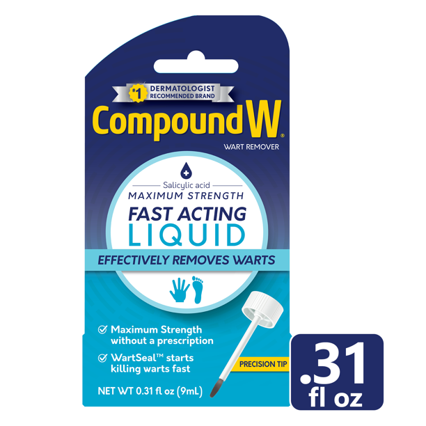 Compound W Maximum Strength Fast Acting Liquid Wart Remover, 0.31 fl oz