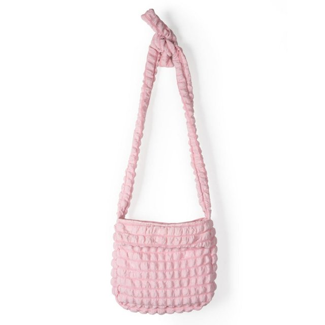 Women Satchel Bag Fashion Simple Puffy Shoulder Bag Daily Dating Bag (Yellow)