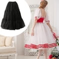 thumbnail image 6 of yuksok Women's Petticoat Elastic Waist Half Slip for Cosplay Ballet Dance Halloween Black, 6 of 8