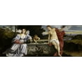 thumbnail image 2 of Titian 14x8 White Modern Wood Framed Museum Art Print Titled - Sacred and Profane Love, 2 of 4