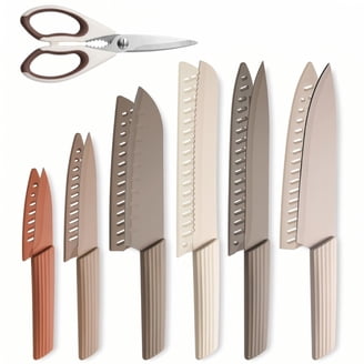 Zyliss 3-Piece Chef Knife Set with Sheath Covers, Stainless Steel
