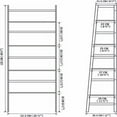 thumbnail image 2 of Fithood WTZ Book Shelf, White Bookshelf, Ladder Bookcase, 4 Tier Tall Book case for Bedroom, Living Room, Office MC-801, 2 of 5