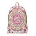thumbnail image 3 of Folk Style Mandala School Backpack for Women, Ethnic Boho Canvas Daypack with Traditional Tribal Sacred Symbol Ornament, 3 of 4