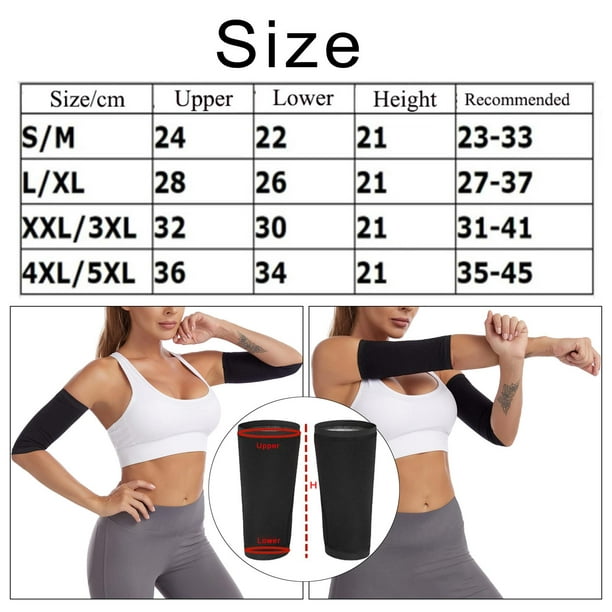 2X 1 Pair Slimming Arm Sweat Arm Shaper Protection Arm Trainer 