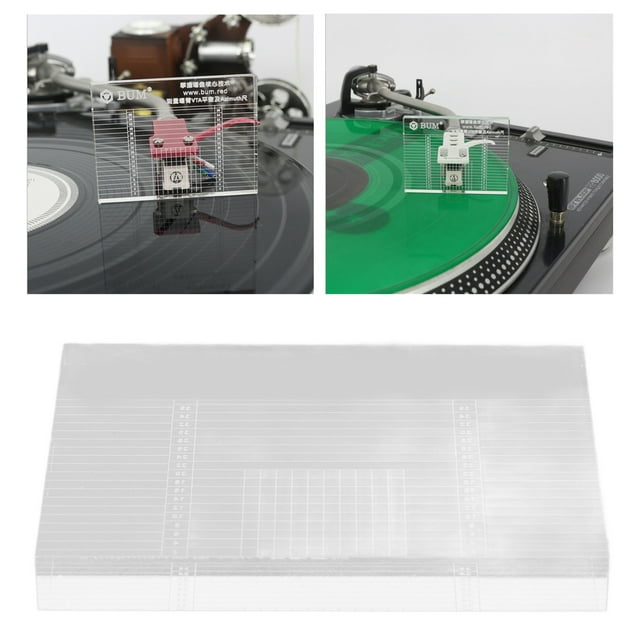 Tonearm VTA Detection, VTA Azimuth Ruler Acrylic Turntable Easy To Read for Tonearm Balance