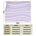 thumbnail image 5 of YFYANG Anti-Pilling Ultra-Soft Micro Fleece Cover Blanket for Bed Sofa, Purple Line Texture Throw Blanket for All Seasons, 40"x30", 5 of 9