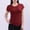 *Wine, variant on ClodeEU Women's Stretch Short Sleeve Dolman Sleeve T-Shirt,Solid Color Casual Crewneck Slim Top Khaki,Womens Plus XXL