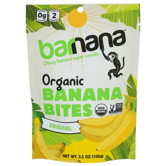 Barnana Banana Bites Chewy Organic 3.5 oz (Pack of 12)