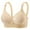 Beige, variant on Women's Lace Flower Nursing Bra - Front Open No Underwire, Three-Four Button Design, US Sizes 36-46, Soft Breathable Material for Maternity