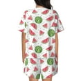 thumbnail image 3 of Xecao Hand Drawn Watermelon print Swimsuit for women, Summer-ready, sporty style.Quick-dry fabric. Many sizes & colors., 3 of 9