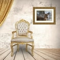thumbnail image 3 of Berzel, Erin 32x23 Gold Ornate Wood Framed with Double Matting Museum Art Print Titled - Winter Doe II, 3 of 4
