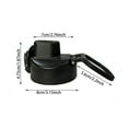 thumbnail image 4 of Bouncing Space Jug Cup Lid with Big Wide Handle,Portable Spout Lid for Flask Wide Mouth Water Bottles,Replacement Lid for 3.15" Wide Mouth Sports Water Bottles Accessories, 4 of 8