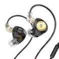 thumbnail image 2 of Auriculares intrauditivos Auriculares con cable con controlador dinámico de doble imán (negro con micrófono) Ndcxsfigh Para estrenar, 2 of 9