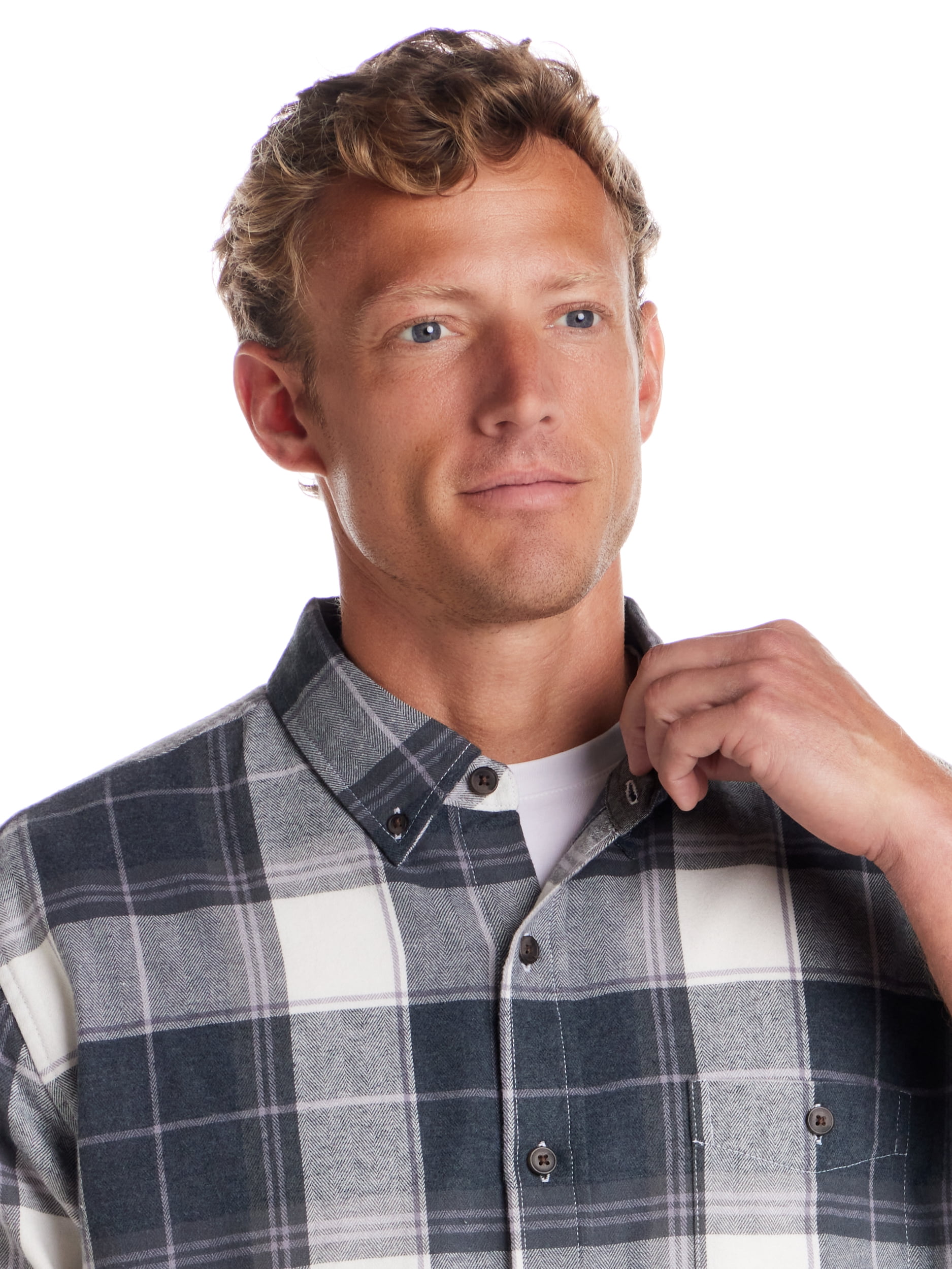 Frontier Threads Men's Long Sleeve Button Down Traditional Plaid Flannel