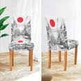 thumbnail image 3 of Yayeee 2 Pack Dining Chair Covers Stretch Parson Chairs Slipcovers Seat Protector, White Streets, 3 of 6