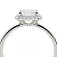 thumbnail image 3 of Lina Jewel 2.34 Ct Excellent Emerald Cut Hidden Halo Diamond Ring - Solitaire Engagement Ring - Lab-Created Simulated Diamond - 14K White Gold Plated - Halo Wedding Ring for Her - Ideal Gift for Her, 3 of 6