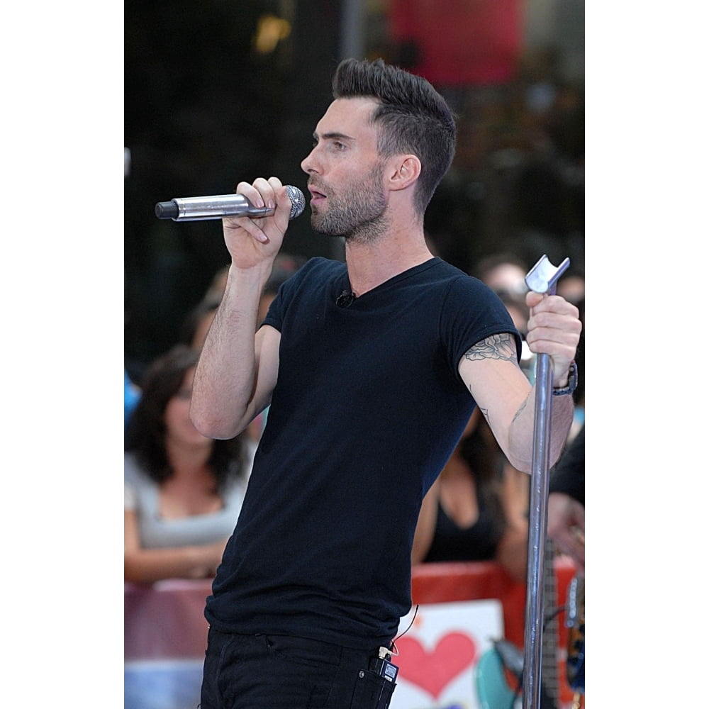 Adam Levine Of Maroon 5 On Stage For Nbc Today Show Concert With Maroon ...