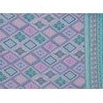thumbnail image 2 of Zelouf Rayon Challis Print  , Sewing, DIY, Crafts Fabric by the Yard, 768 Mint/lvndr, 3 Yard, 2 of 2