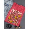 thumbnail image 3 of Tiki-Beach Hawaiian Vacation Vibes Graphic Women's T-shirt, 3 of 4