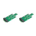 thumbnail image 1 of 2X Msata Mini PCI-E 3.0 Ssd à Ngff M.2 B Clé SATA Carte Adaptateur d'Interface, 1 of 7