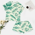 thumbnail image 4 of Beach Seashell Starfish 2 Pack Women’s Pajama Set Print Sleepwear And Shorts Y2k Loungewear Sets S-5XL, 4 of 7