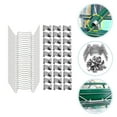 thumbnail image 4 of Pinces pour Serre en Acier Inoxydable Résistantes à la Rouille pour la Maison 100 Pcs Argent, 4 of 8