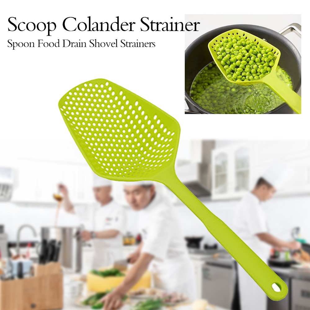 Scoop Colander Strainer Spoon Food Drain Shovel Strainers Slotted