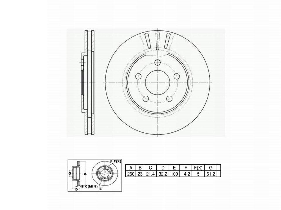 Winstop Brake Rotor, Front WS231486, Chrysler Sebring 2000-1996