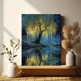 thumbnail image 6 of UXIEQU Enchanted Willow Tree With Golden Lights Canvas Wall Art Print 15.75x11.81 Inches, 6 of 8