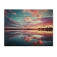 thumbnail image 3 of Designart "Cotton Candy Skies at Sunset VI" Landscapes Print on Natural Pine Wood, 3 of 5