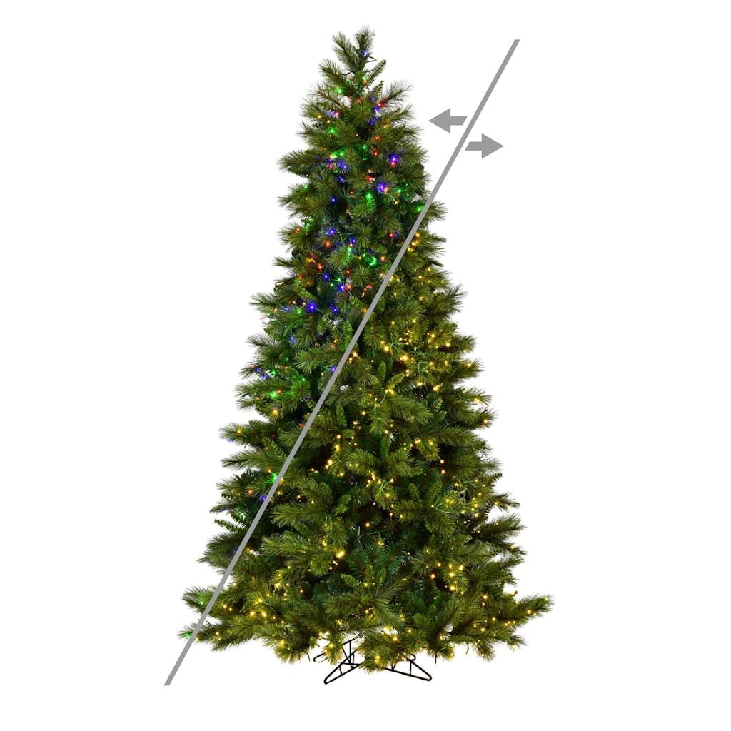 Vickerman 658710 7.5' x 48" Brighton Pine 1400 Color Changing Lights