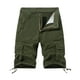 thumbnail image 2 of pstuiky Hombres bajos, Pantalones cortos cargo casuales de moda para hombre, con bolsillos y botones, cintura elástica Pantalones cortos de entrenamiento, 2 of 3