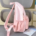 thumbnail image 6 of Weebloom Bow School Backpack For Kids Girls Cute Patchwork Lightweight Casual Backpack Versatile Daypack Large Bookbag Middle High School College Pink, 6 of 9