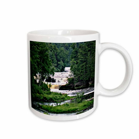 

3dRose Tahquamenon Lower Falls 2 Ceramic Mug 11-ounce