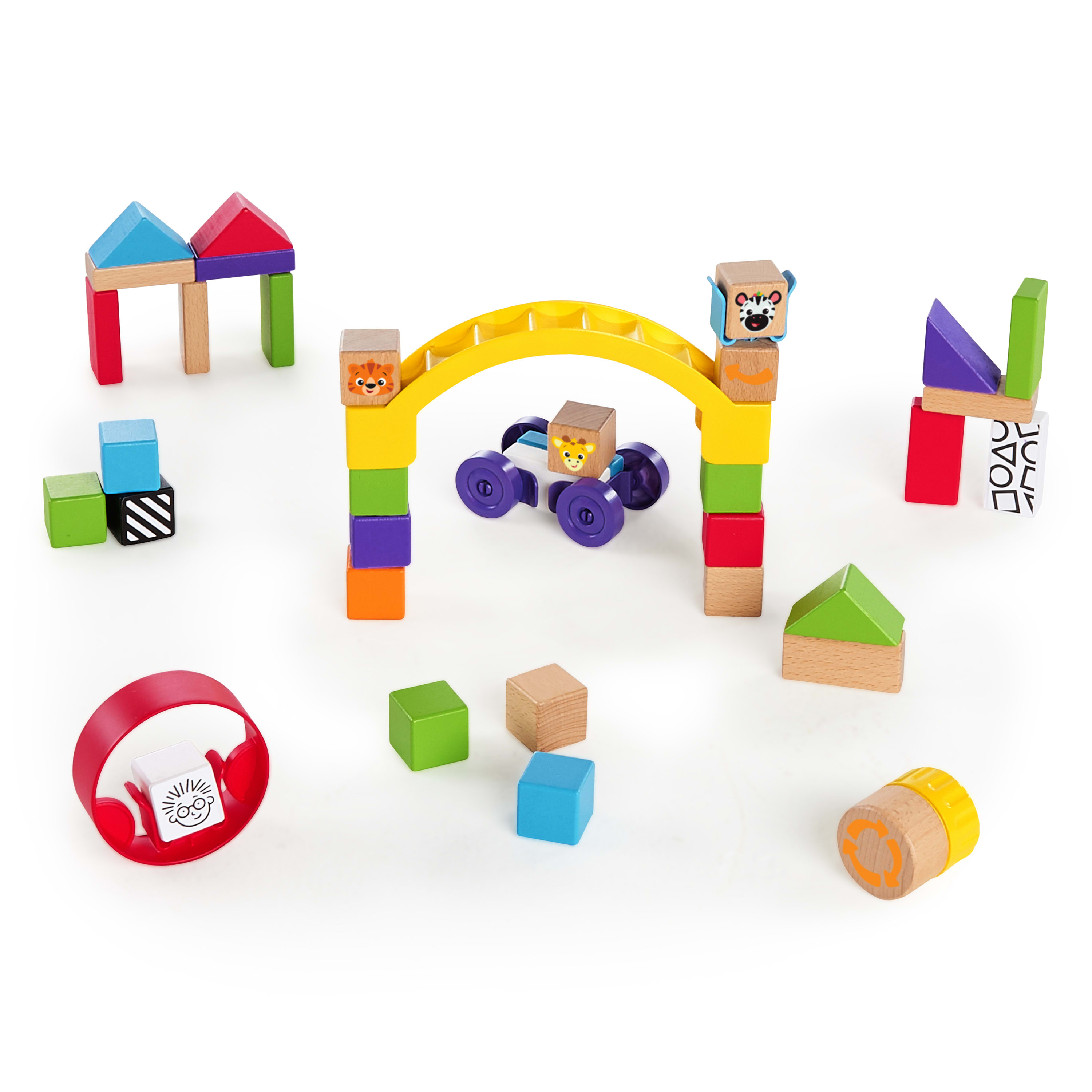 Baby Einstein Curious Creator Kit Wooden Blocks Discovery 40 Piece Toy Set, Ages 12 months + - image 4 of 17