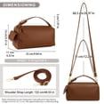 thumbnail image 7 of GAEKEAO Women’s Small Shoulder Bag Vegan Leather Crossbody Handbag with Adjustable Removable Strap, 7 of 7