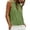 Green, variant on Women’S Open Back Twist Sleeveless Tank Top, Casual Solid Round Neck Loose Fit Top, Lightweight Polyester, 1pc, Sizes S To XXXL