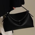thumbnail image 2 of Bolso de mano de piel de vaca con cierre de metal para mujer, de marca de diseño de lujo, nuevo, versátil, ligero, de lujo, bolso de hombro de nicho para mujer, 2 of 5